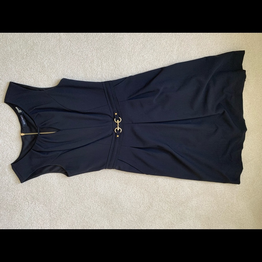 Black midi dress